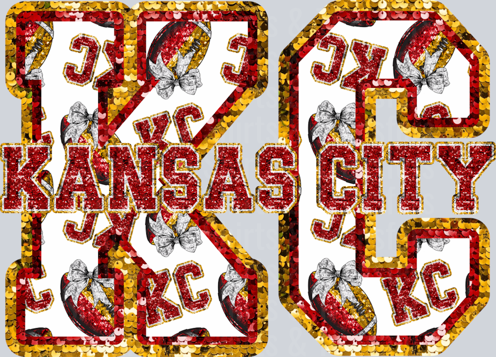 Sequin Football KC