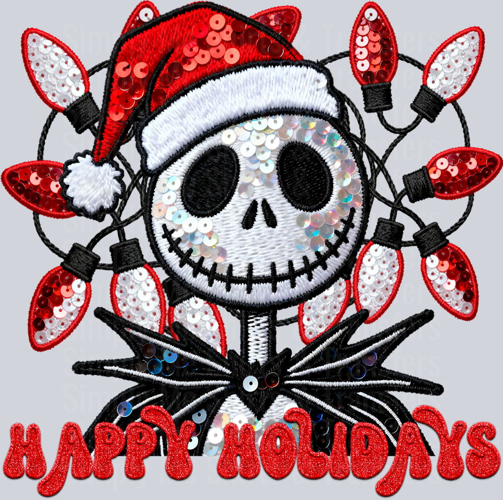 happy holidays sequin jack hwds