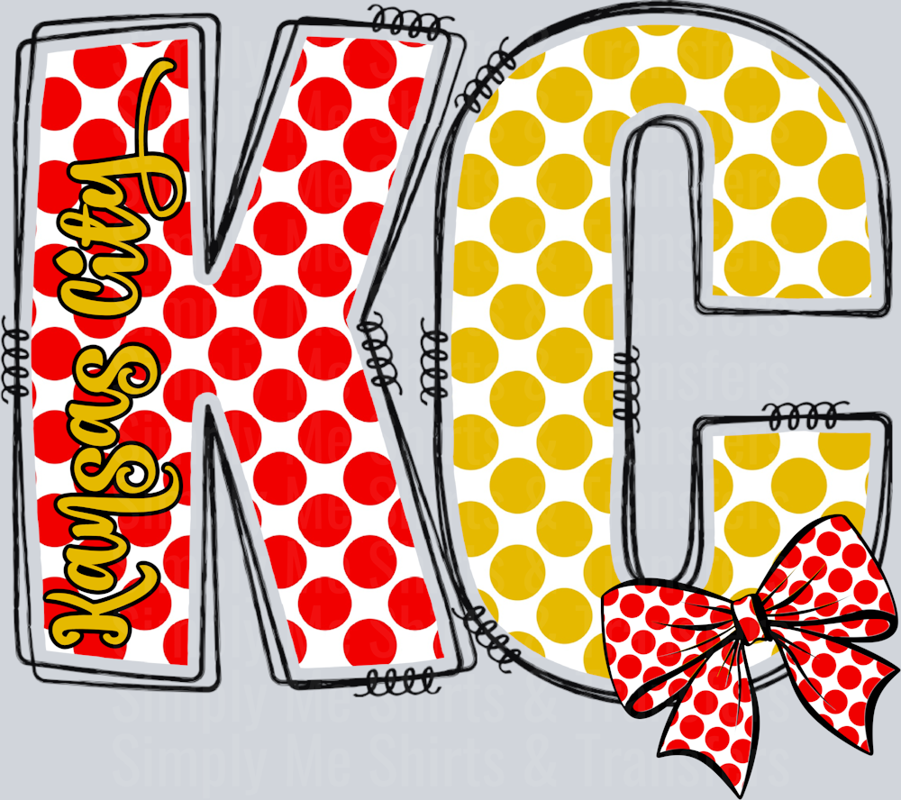 Polka Dot Bow KC Red