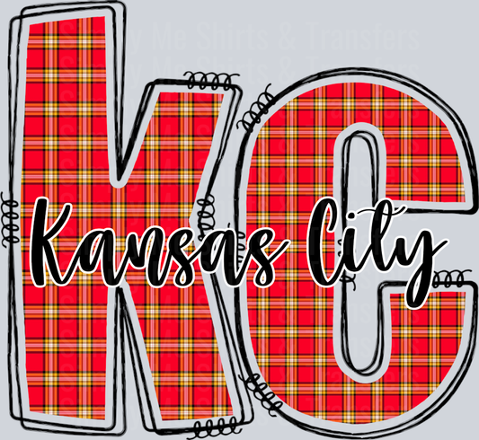 Plaid KC Red