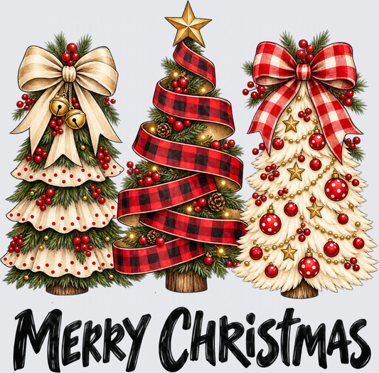 Merry Christmas Ribbon Tree