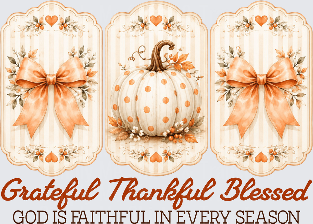 Grateful, Thoughtful, Blessed Pumpkin