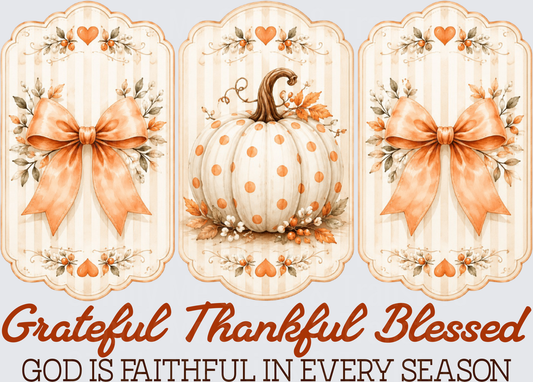 Grateful, Thoughtful, Blessed Pumpkin
