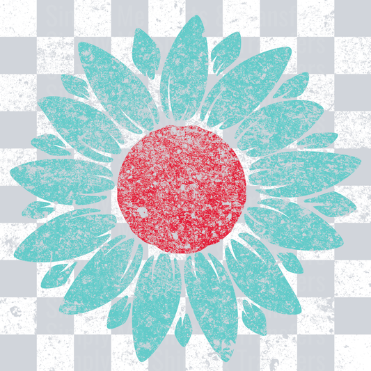 SUNFLOWER-RETRO-TEAL-WHITE