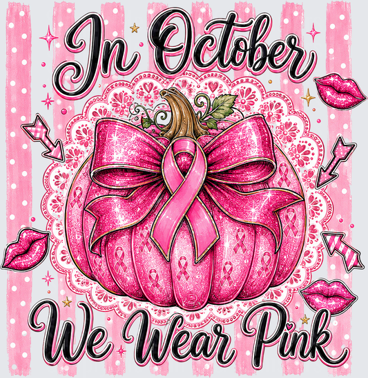 In October We Wear Pink Pumpkin