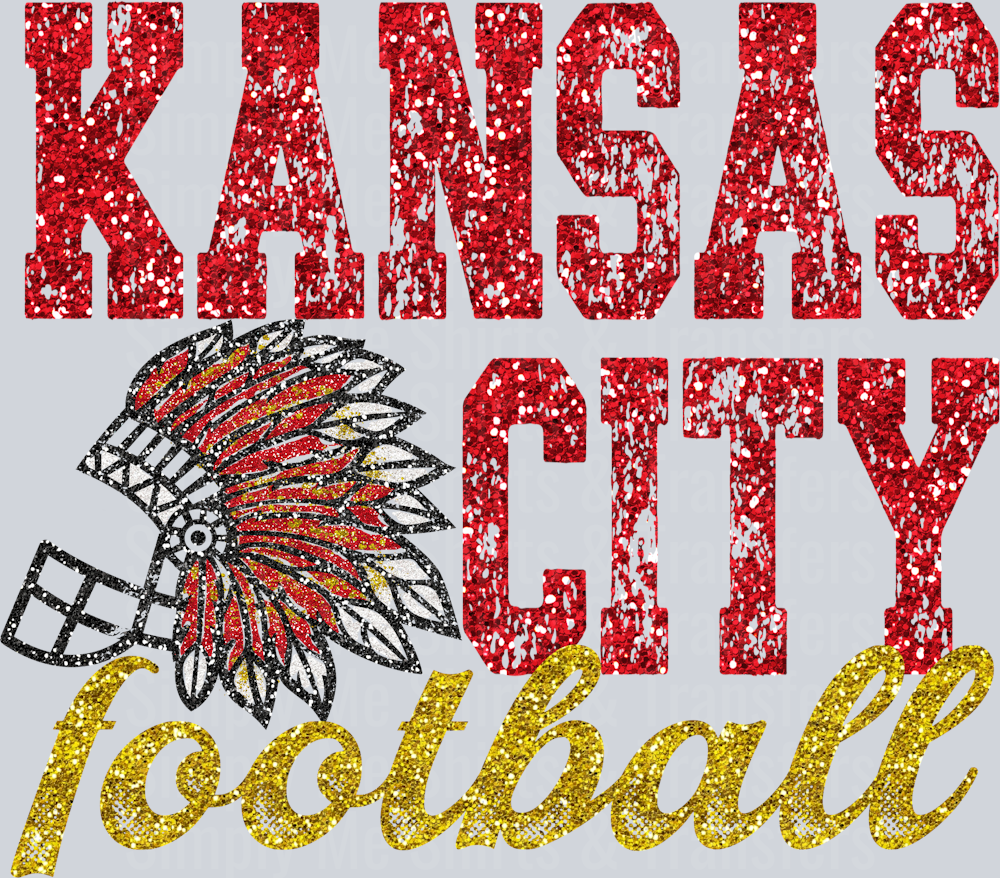 Kansas City Football Glitter