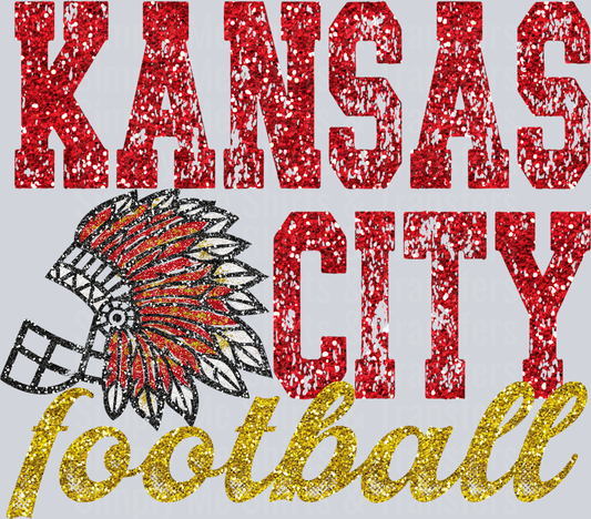 Kansas City Football Glitter