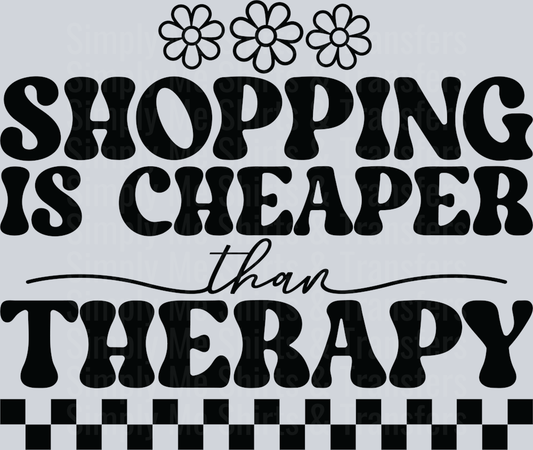 3-Shopping is cheaper than therapy