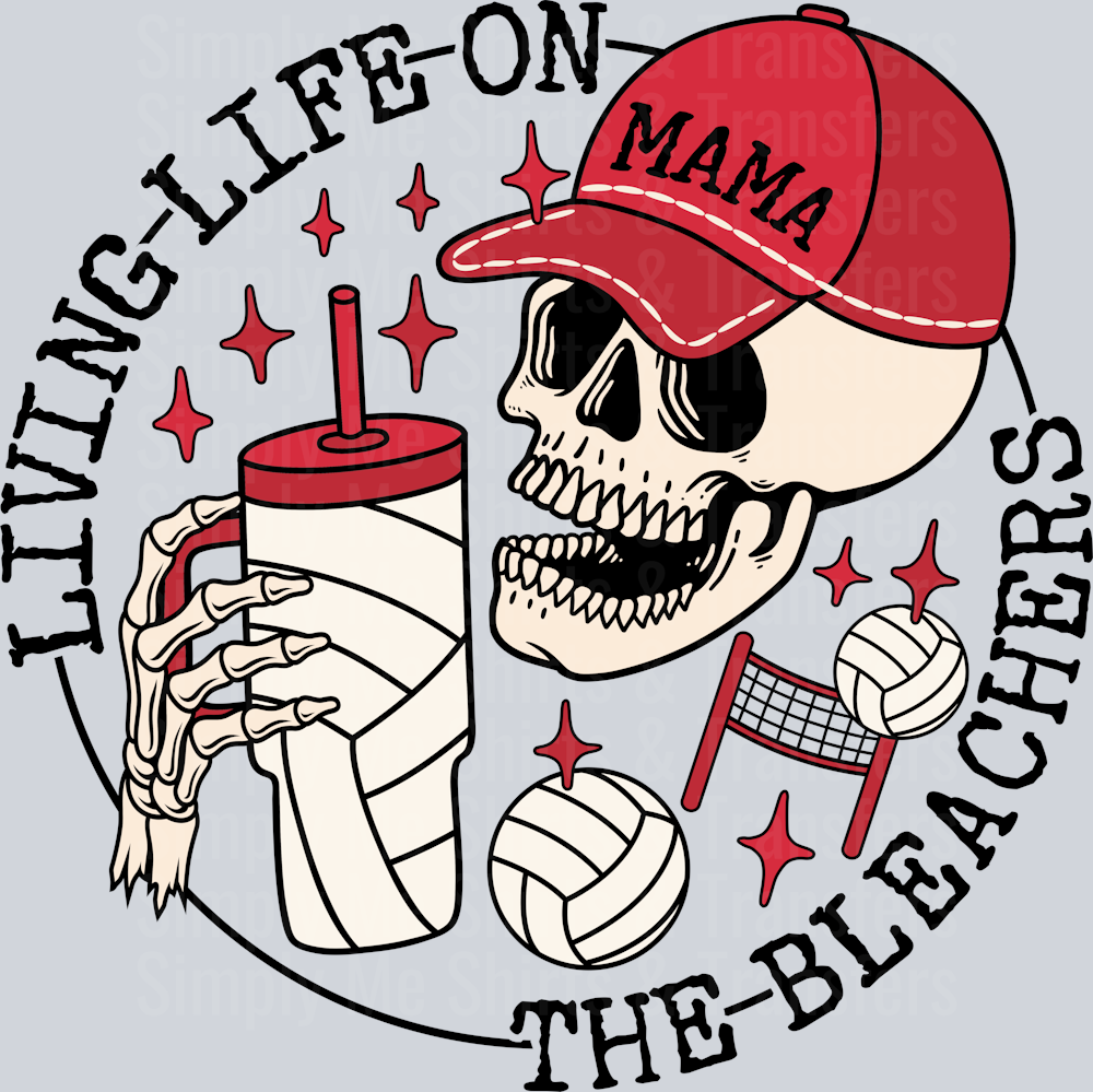 bleachers-volleyball-tumbler-mama-red