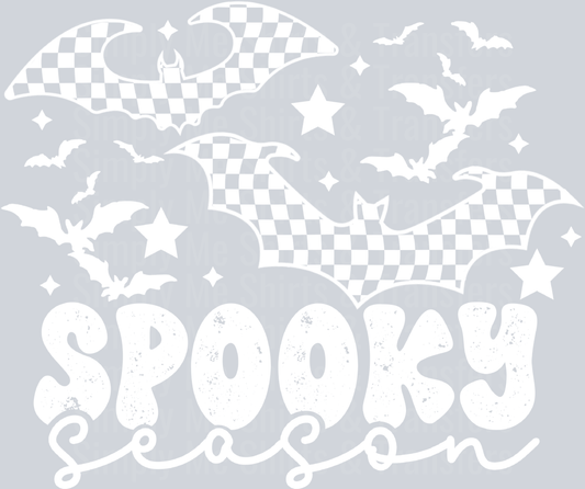 SPOOKY SEASON BATS WHITE FONT