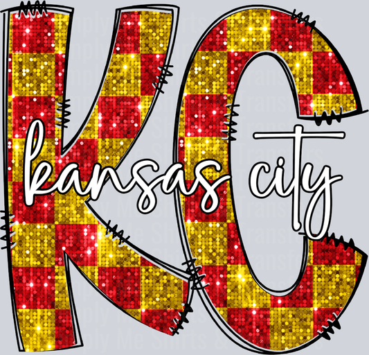 KC Sparkle Checkered