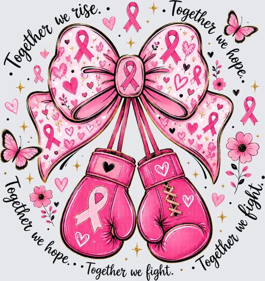 Breast Cancer Gloves and Bow