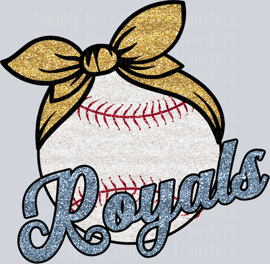 Royals Baseball Glitter