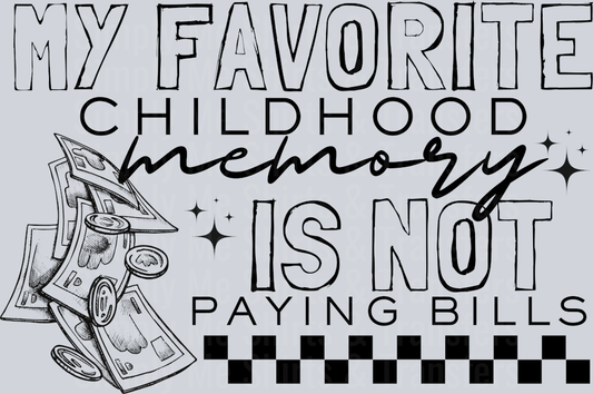 MY FAVORITE CHILDHOOD MEMORY