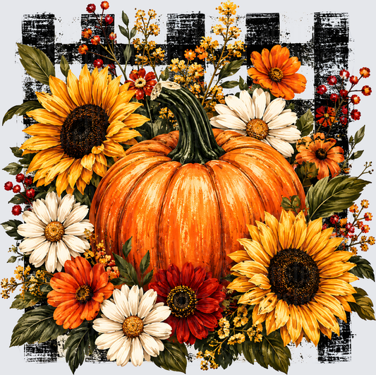 Sunflowers and Pumpkin