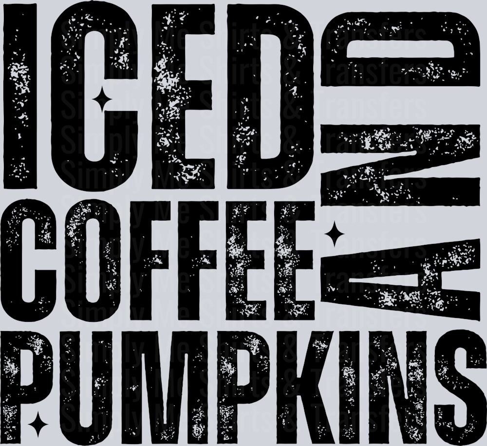 ICED COFFEE AND PUMPKINS