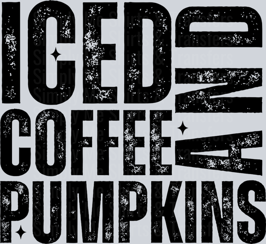 ICED COFFEE AND PUMPKINS