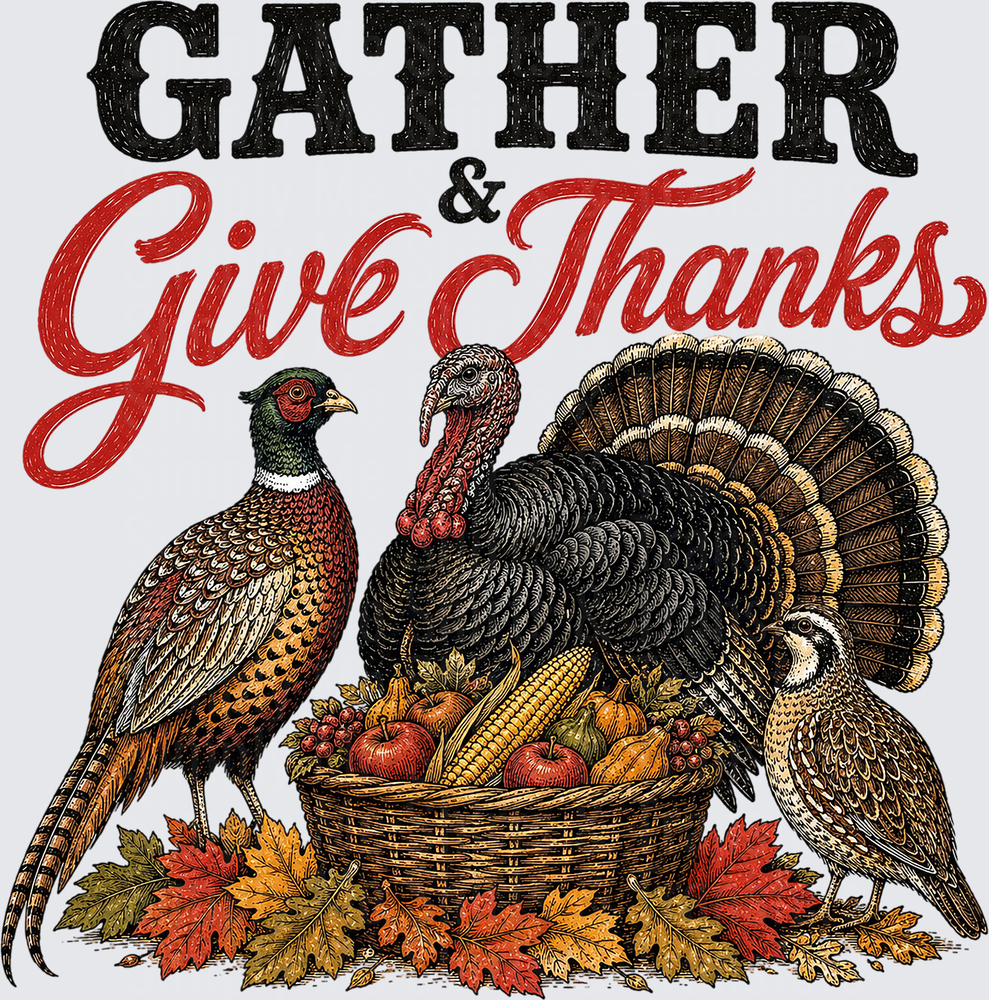 Gather & Give Thanks Turkeys