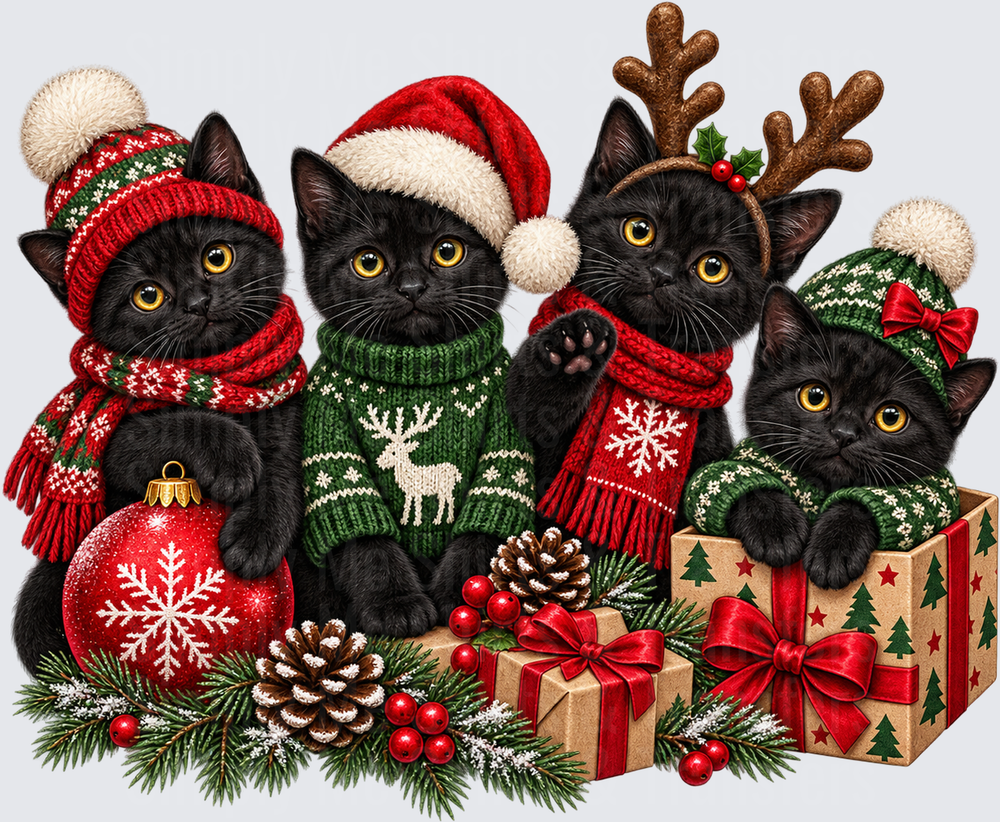 Black Cats Christmas Sweater